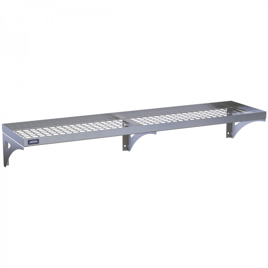 Prateleira Escorredor Inox Gradeada 25 x 100 - Aisa